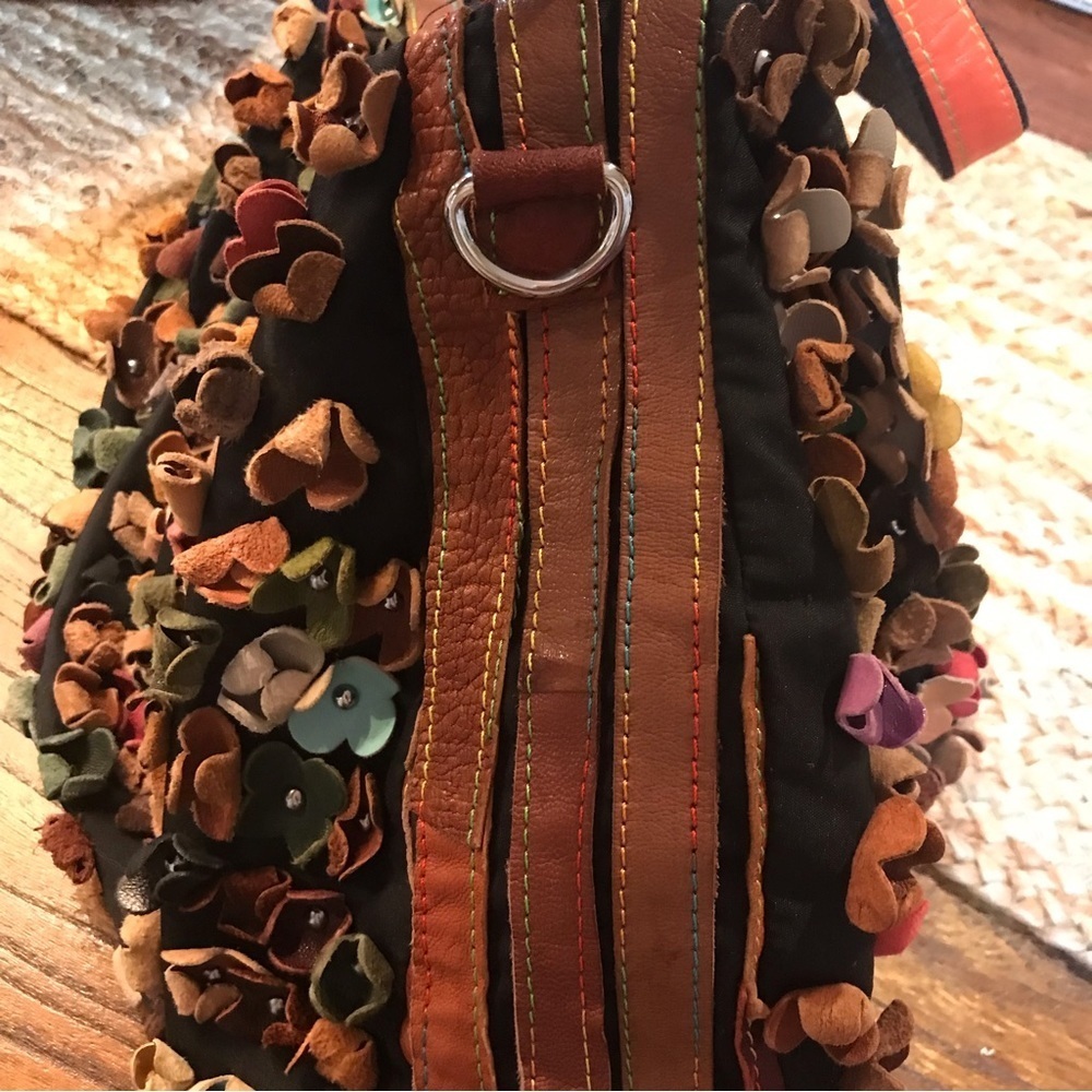 ✌️VINTAGE BOHO Leather Flower Bag - Picture 4 of 16